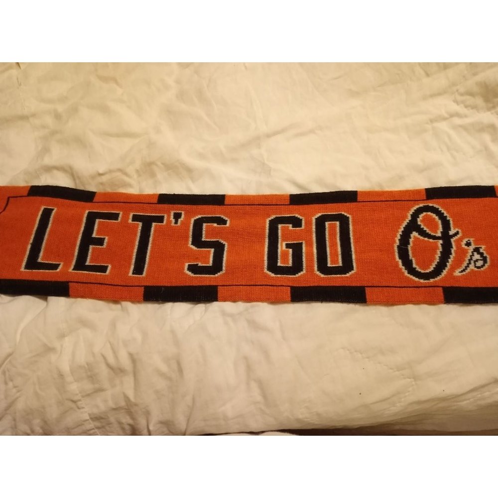 Baltimore Orioles MLB O's scarf -  2 avail = winter - Picture 2 of 4